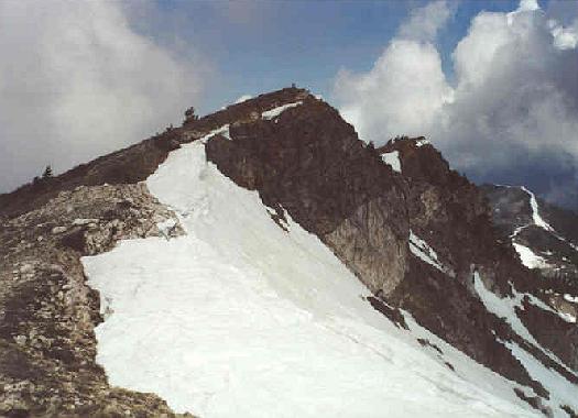 Rugged east face of Bountiful Peak from second summit