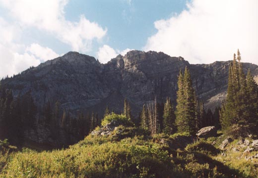 Devil's Castle above Albion Basin