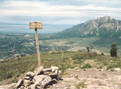 Looking north from Lewis summit to Ben Lomond Peak