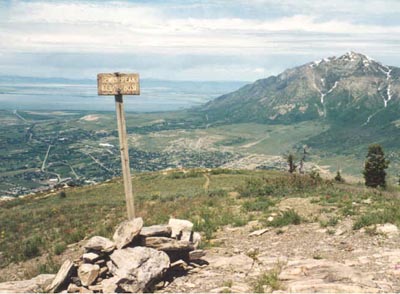 Looking north from Lewis summit to Ben Lomond Peak