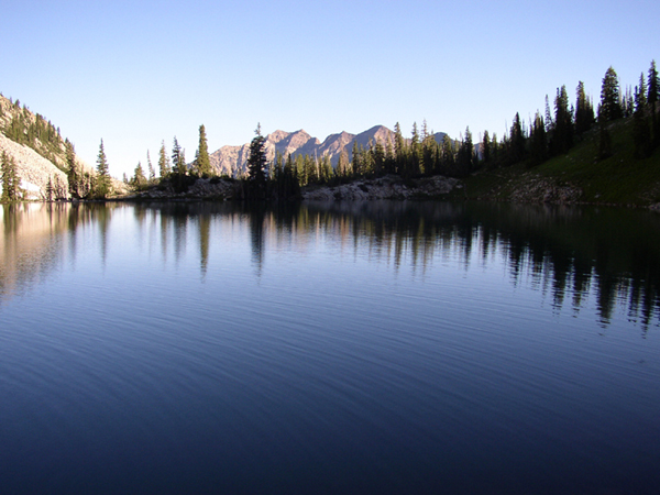 Red Pine Lake with distant Cottonwood Ridge