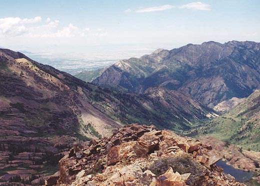 View from Sundial summit - Lake Blanche, Big Cottonwood Canyon